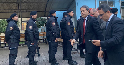 "We visited our compatriots who were injured in the infamous attack on our Karkamış district from the north of Syria, at our Nizip State Hospital, where they were treated." (@AliSahin501 / Twitter)