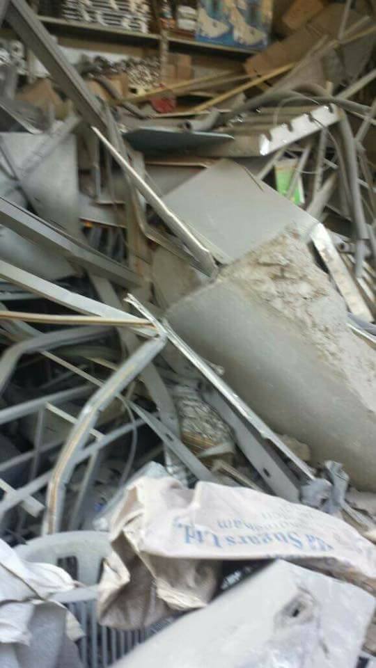 The extent of damage to civilian homes in the aftermath of the Coalition airstrike on Al Mayadin, Deir Ezzor, 26th June 2017. (via Euphrates Post)
