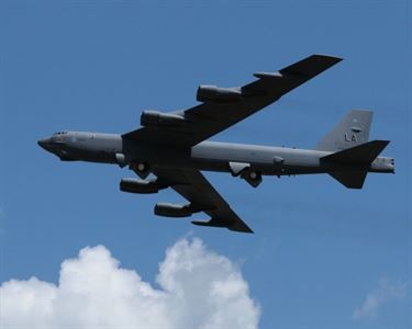 The B-52 Stratofortress -- a long-range, heavy bomber that can perform a variety of missions -- has been added to the U.S.-led-coalition’s airstrike arsenal in the campaign to counter the Islamic State of Iraq and the Levant in Iraq and Syria. (US DoD)