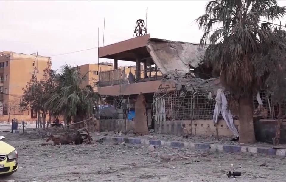 Destruction in al Tabaqa February 4th 2017, following a reported Coalition raid (via Raqqa is Being Slaughtered)