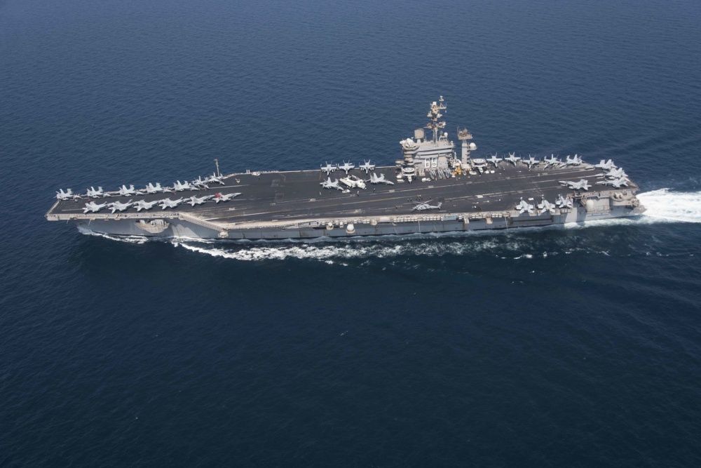 USS Dwight D. Eisenhower transits the Arabian Gulf, Oct 11th (US Navy)