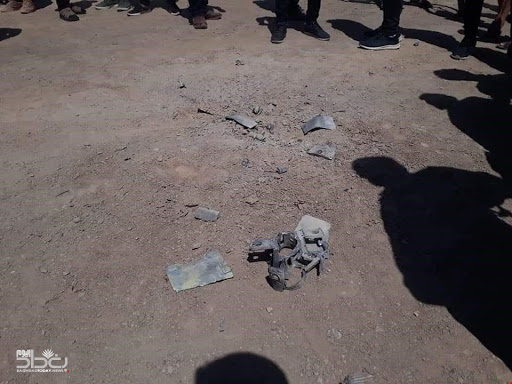 Caption translation: The official of the National Union in Makhmour, Rashad Kalali, told (Baghdad Today), "Turkish warplanes bombed Makhmour camp, located minutes ago, in the south of the district." Kalali added, "The bombing targeted gardens for children inside the camp, which led to 3 casualties and 4 injuries," explaining that "the camp is for Turkish refugees who have lived in it since 1997." (Images from Baghdad Today)