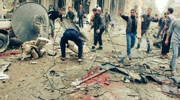 The aftermath of raids on Al Shifoniyah, Mar 4th (via Syrian PC)