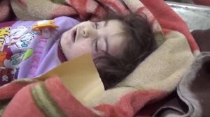 A young girl allegedly killed or wounded in Coalition airstrikes on New Mosul neighbourhood (via Iraqi Spring Media Center)